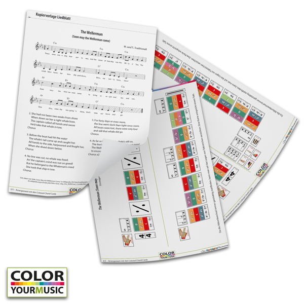 O Tannenbaum - Colored Chord Cards
